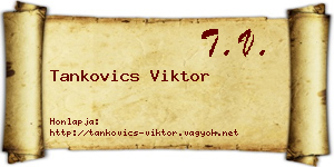 Tankovics Viktor névjegykártya